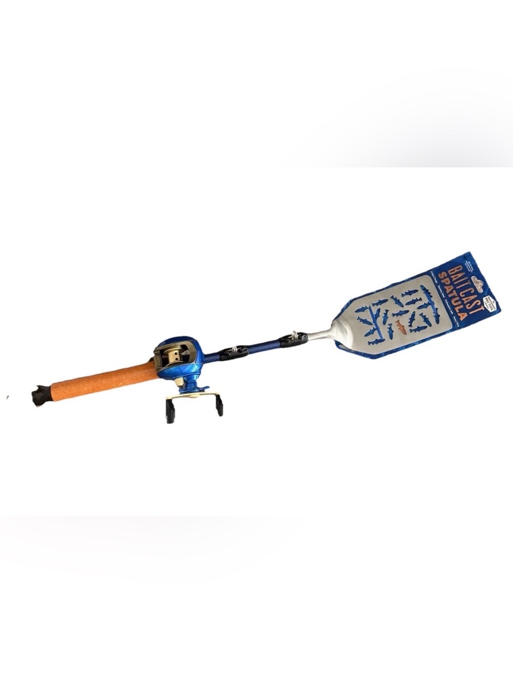 Fishing Pole Spatula Open Face Reel Gibson BBQ Grill Tool Stainless Steel - New